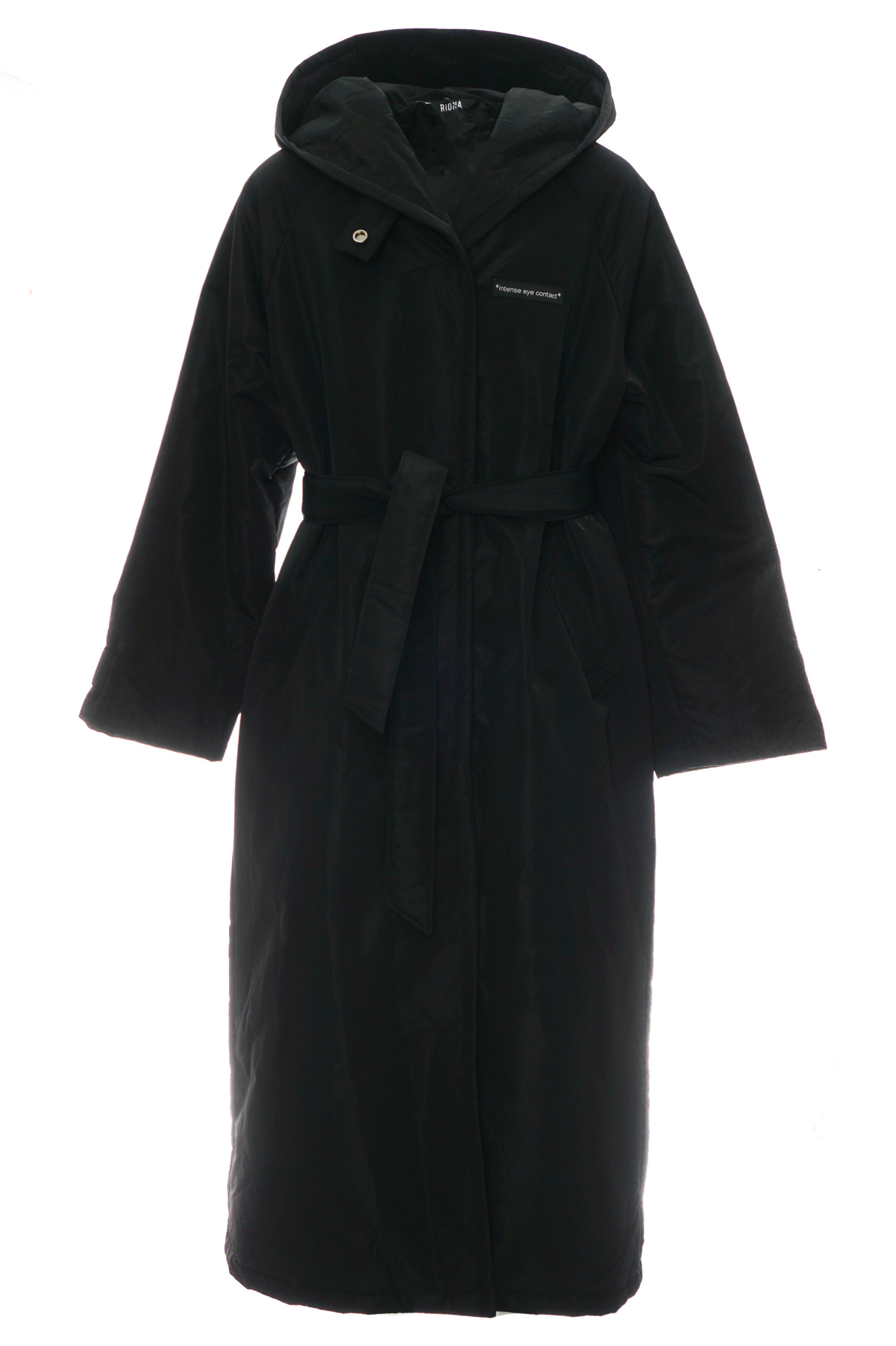 Пальто дев. АРТ.New black,чер,полиэфир