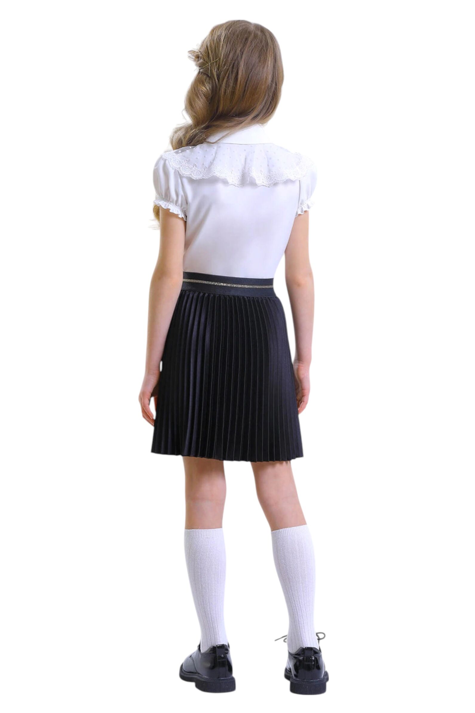 Блуза дев. АРТ.2864-525-ВПБЛ,мол,па