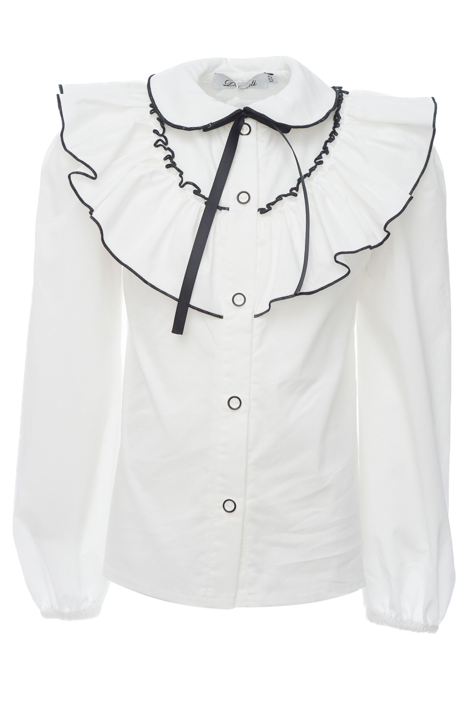 Блуза дев. АРТ.D44120,мол,хл-пэ-эл