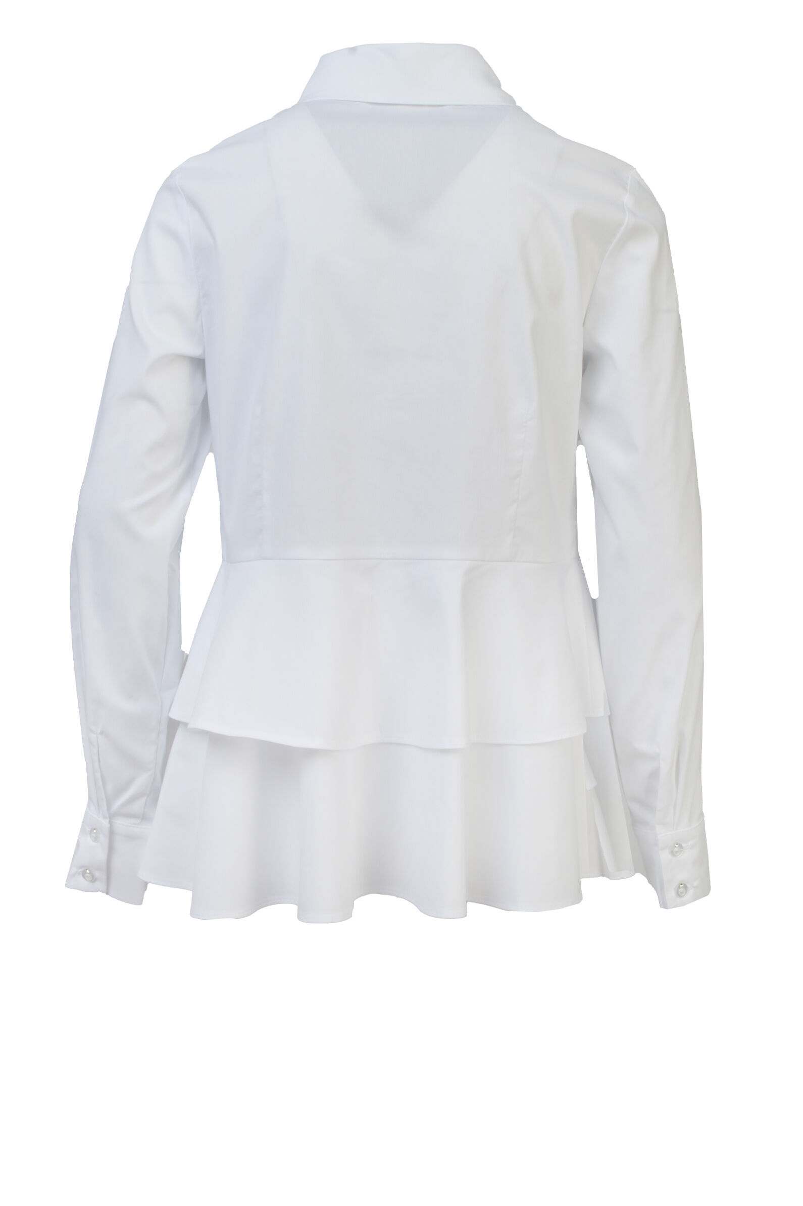 Блуза дев. АРТ.LC23G-BL-14C,бел,хл-пэ-эл