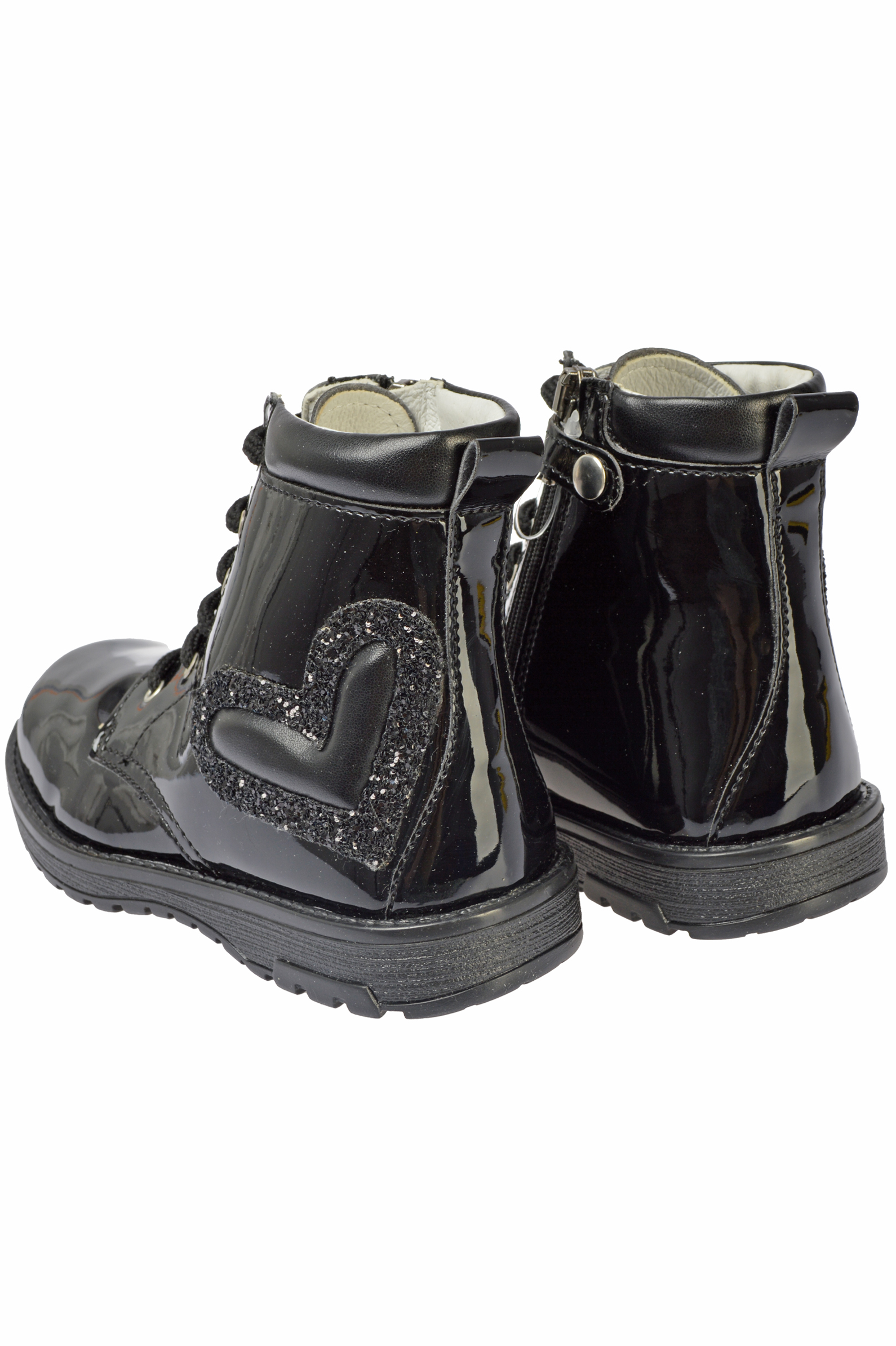 Ботинки дев. АРТ.4912311,чер,и.л/н.к