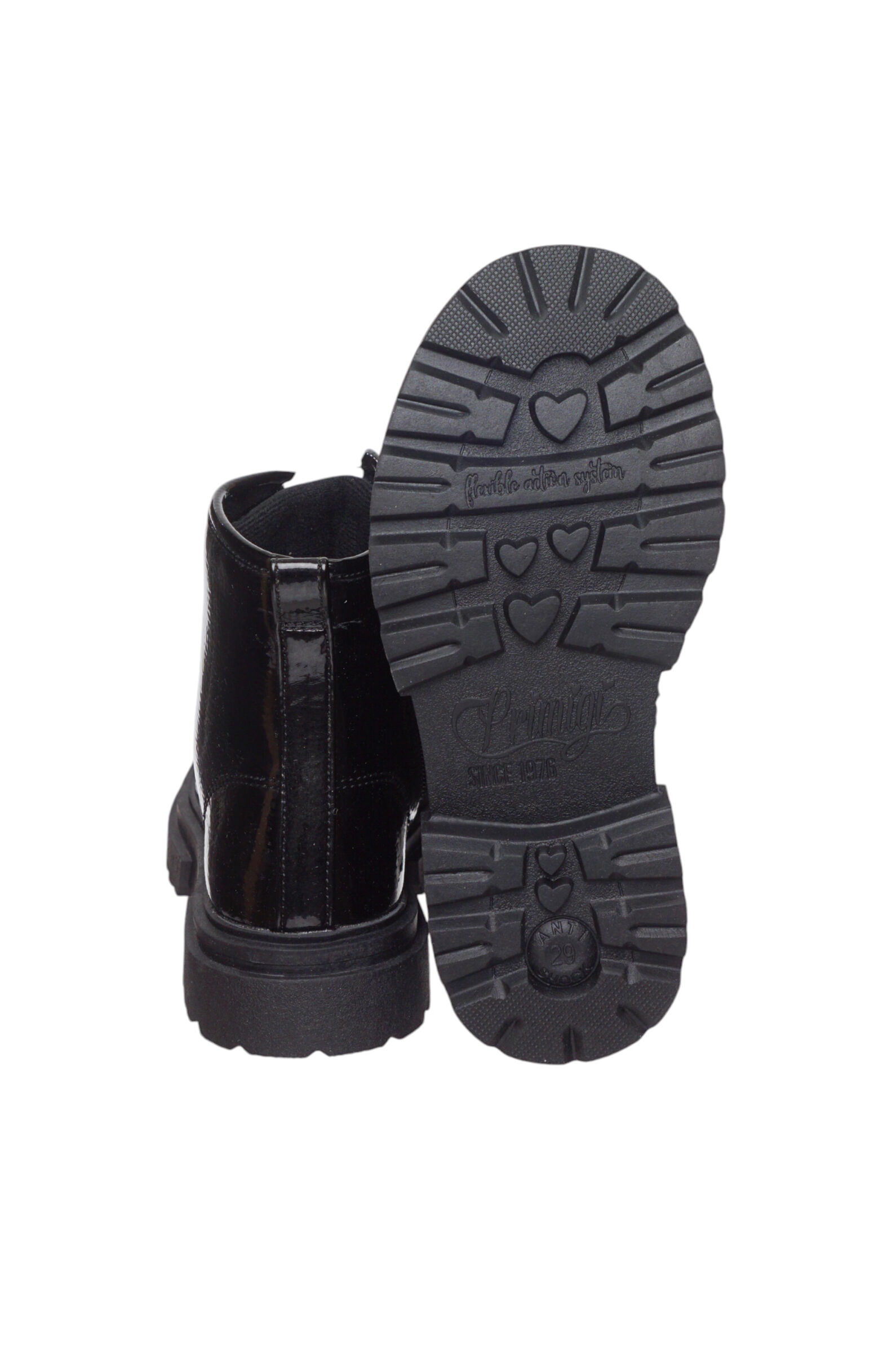 Ботинки дев. АРТ.6975700,чер,и.л/тек