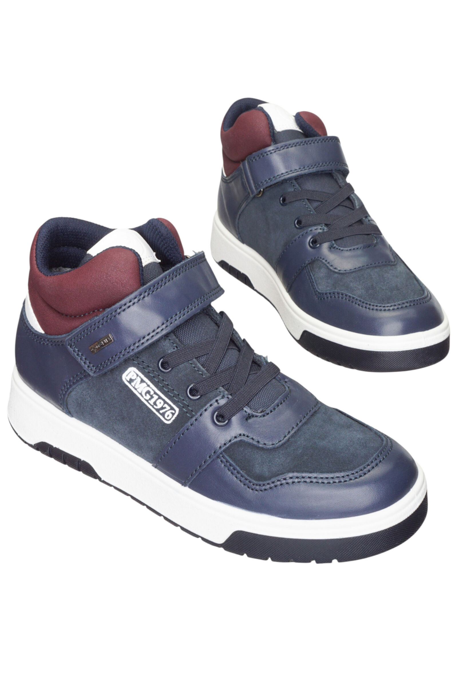 Ботинки мал. АРТ.8888200,син-бордо,н.к-з/тек