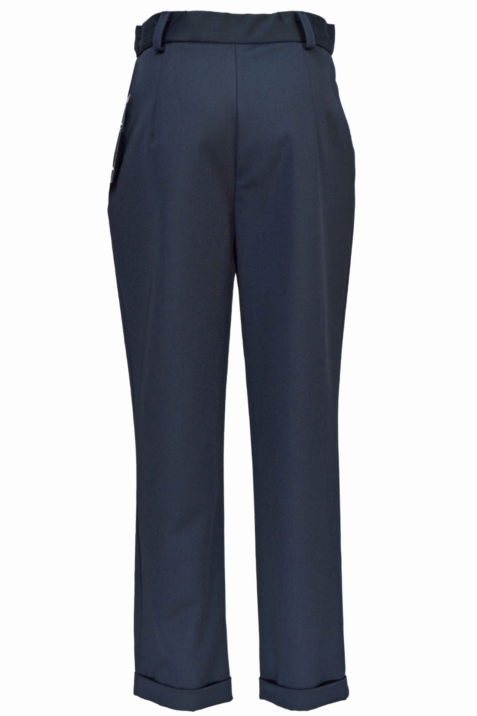 Брюки дев. АРТ.0415,син,вис-пэ