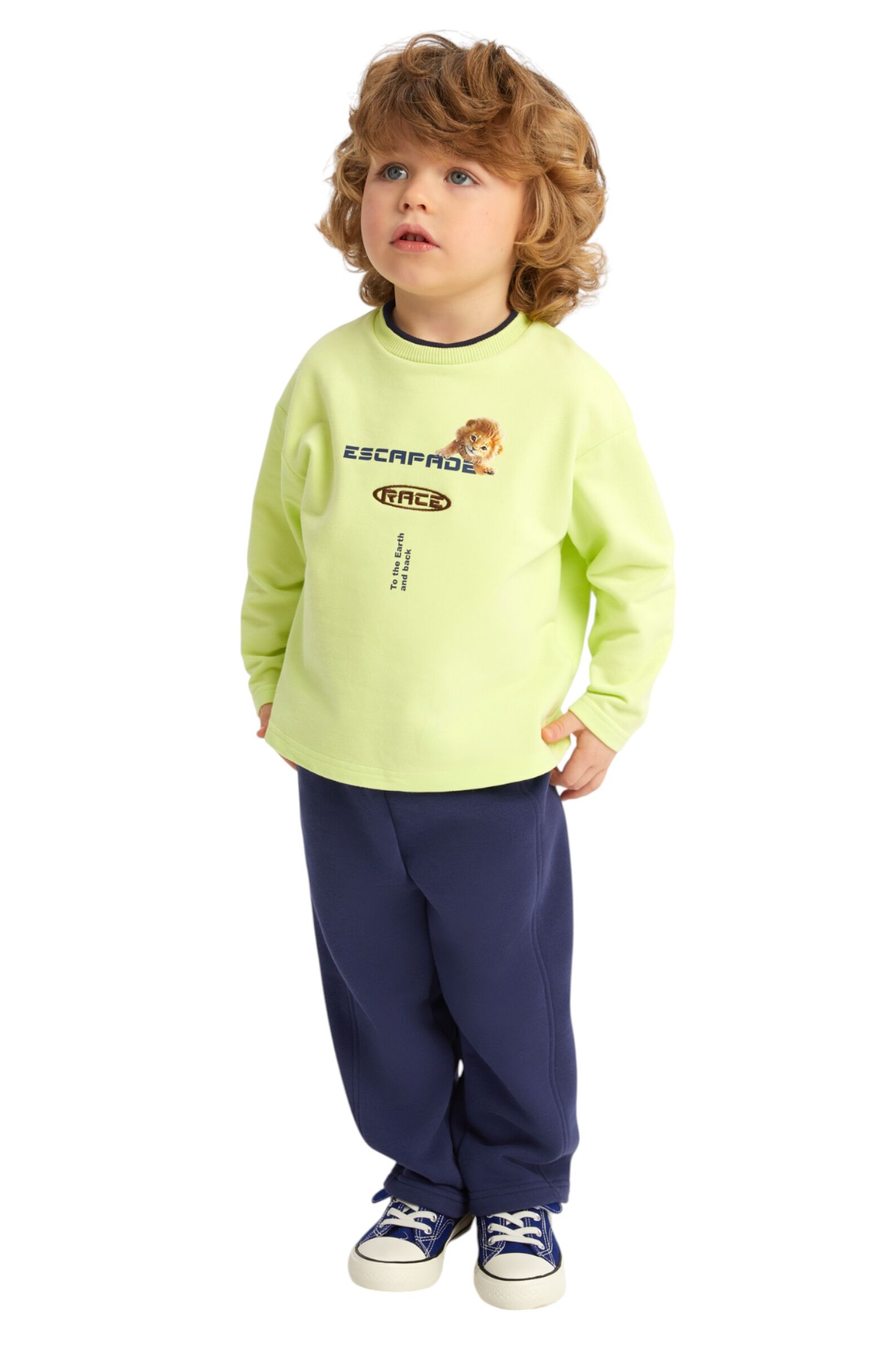 Брюки мал. АРТ.252040,син,хл-пэ