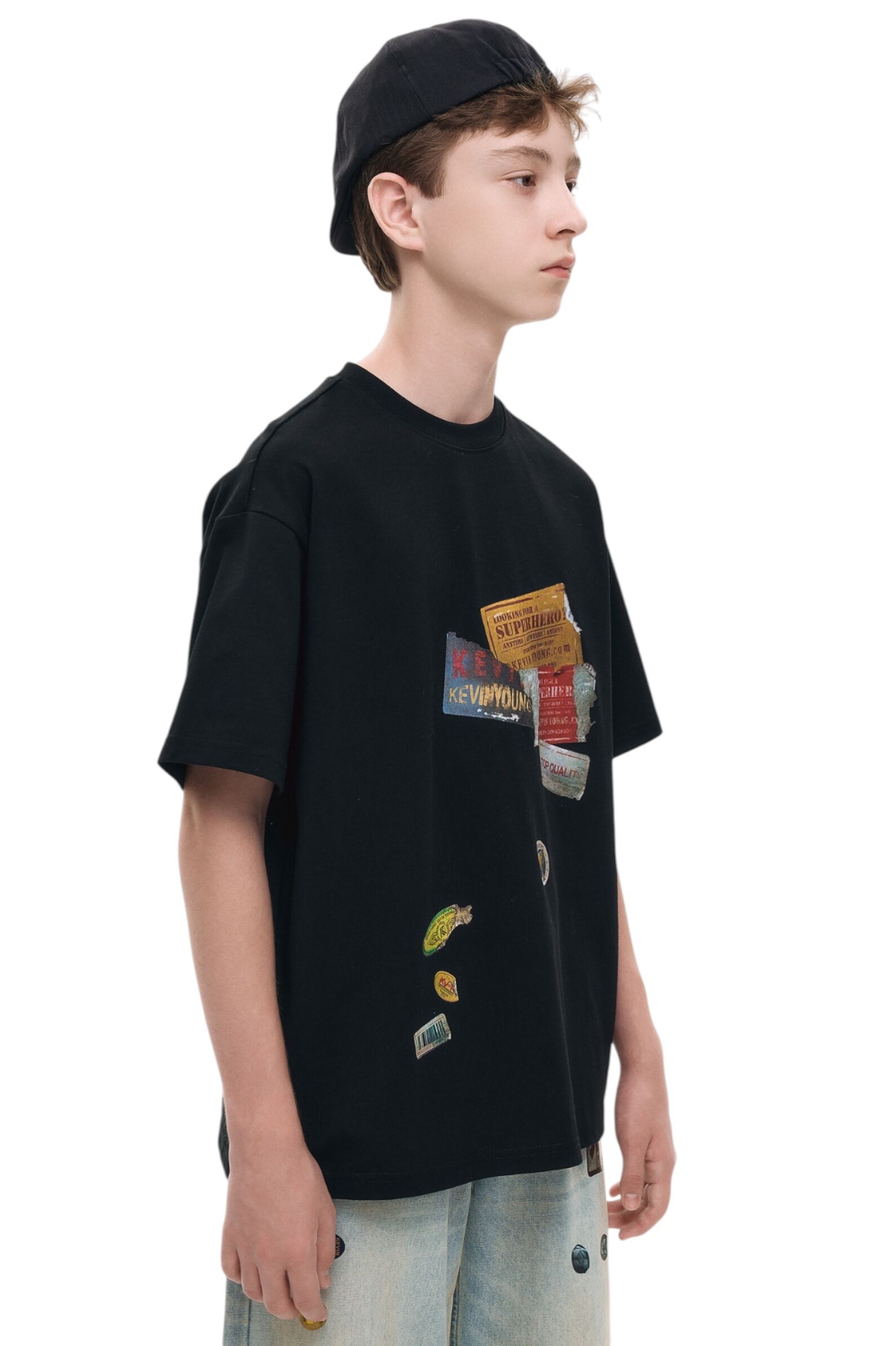 Футболка АРТ.AA235033,чер-мул,хл