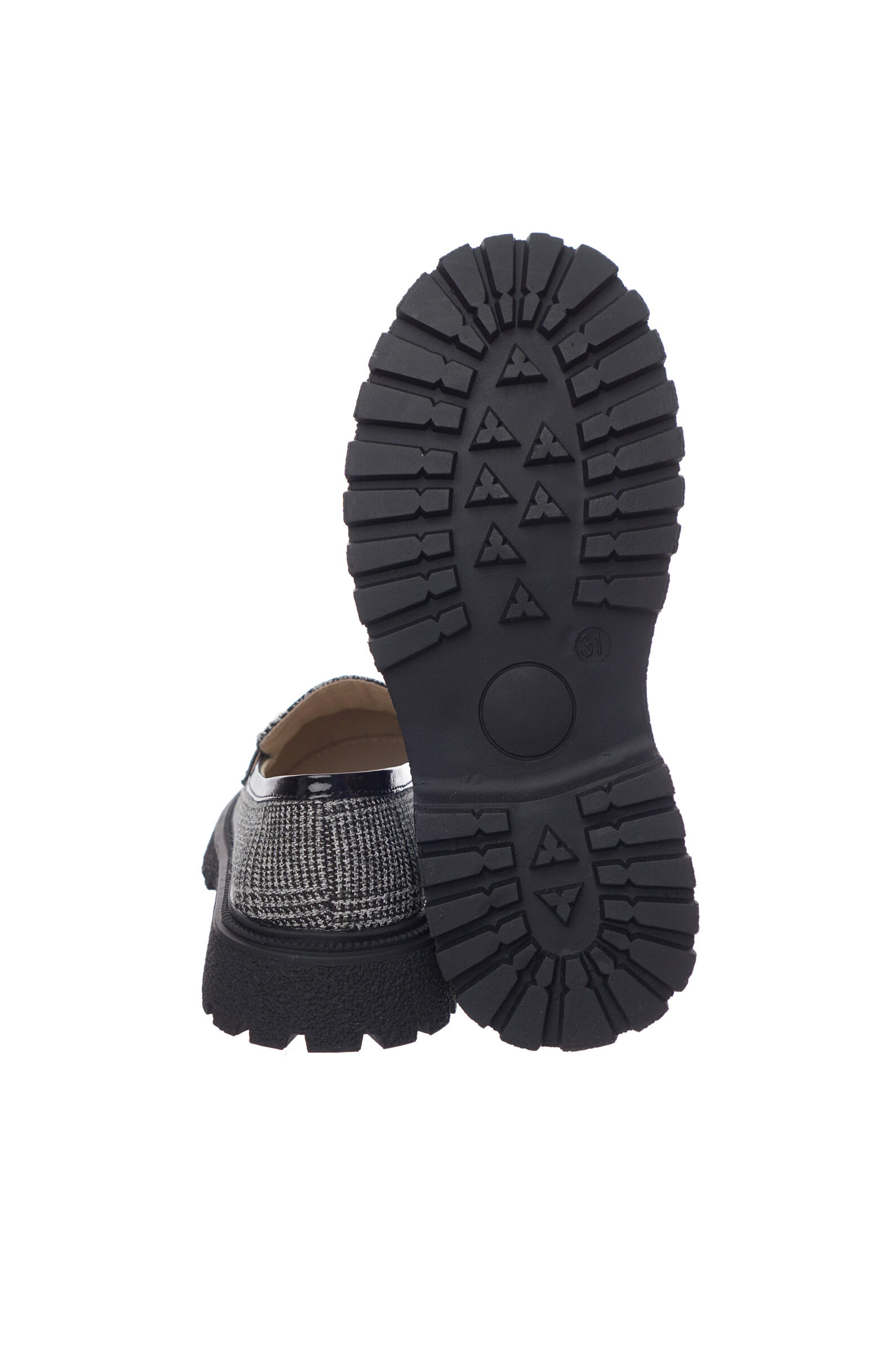 Лоферы дев. АРТ.24219502056,сер,тек/н.к