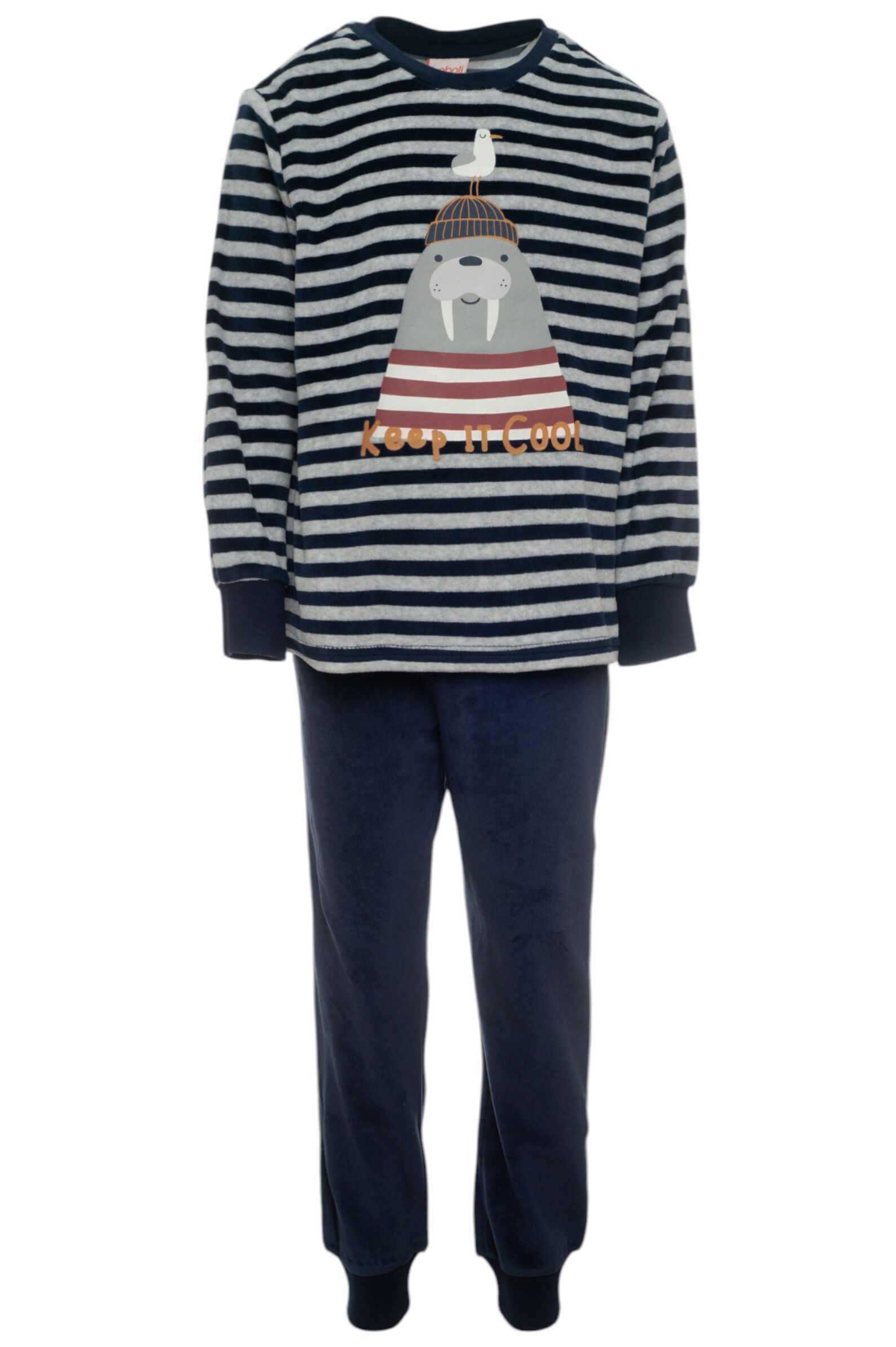 Пижама мал. АРТ.939135,син-бел,хл-пэ