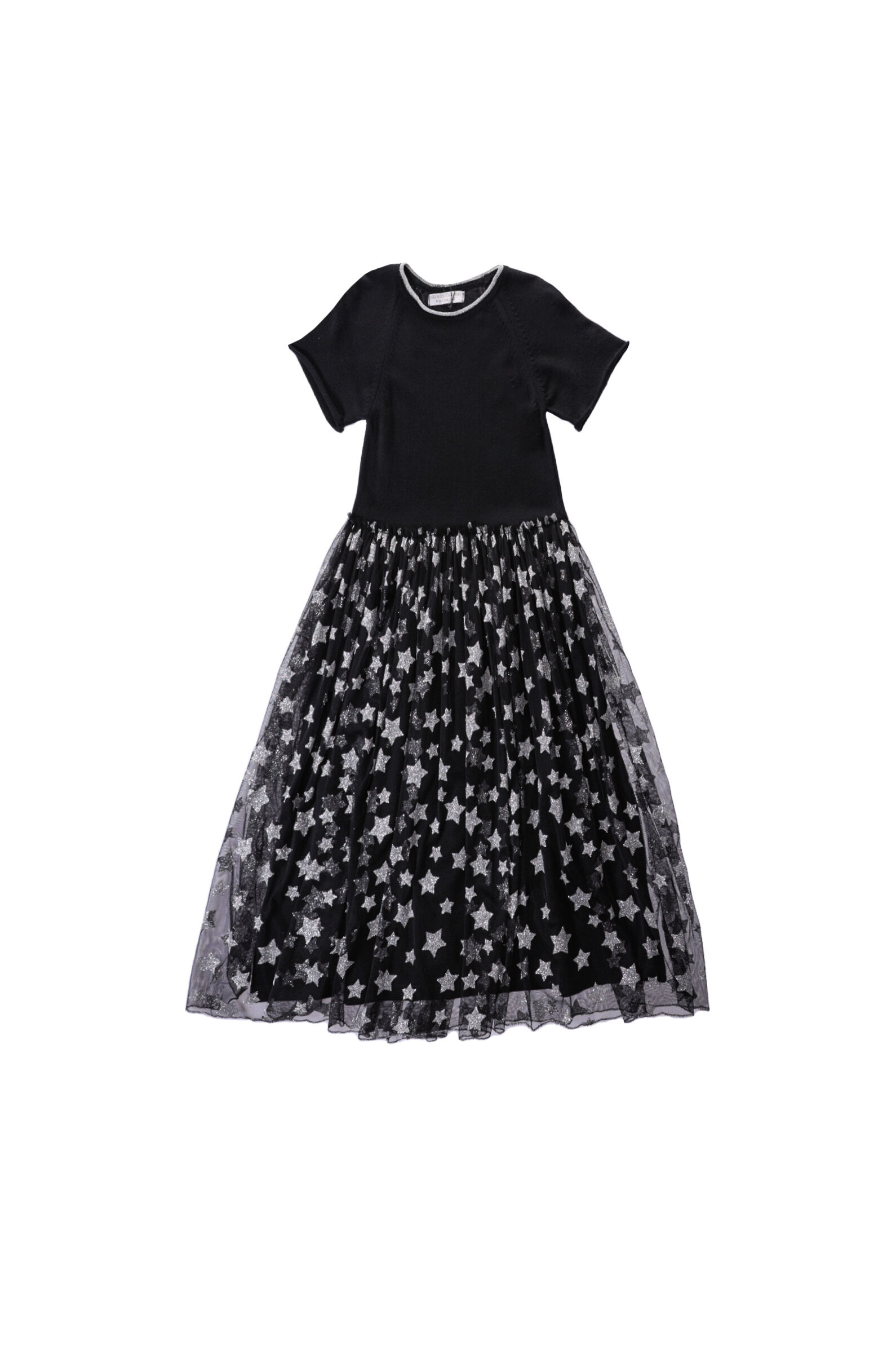 Платье дев. АРТ.IS649,чер,шер-модал