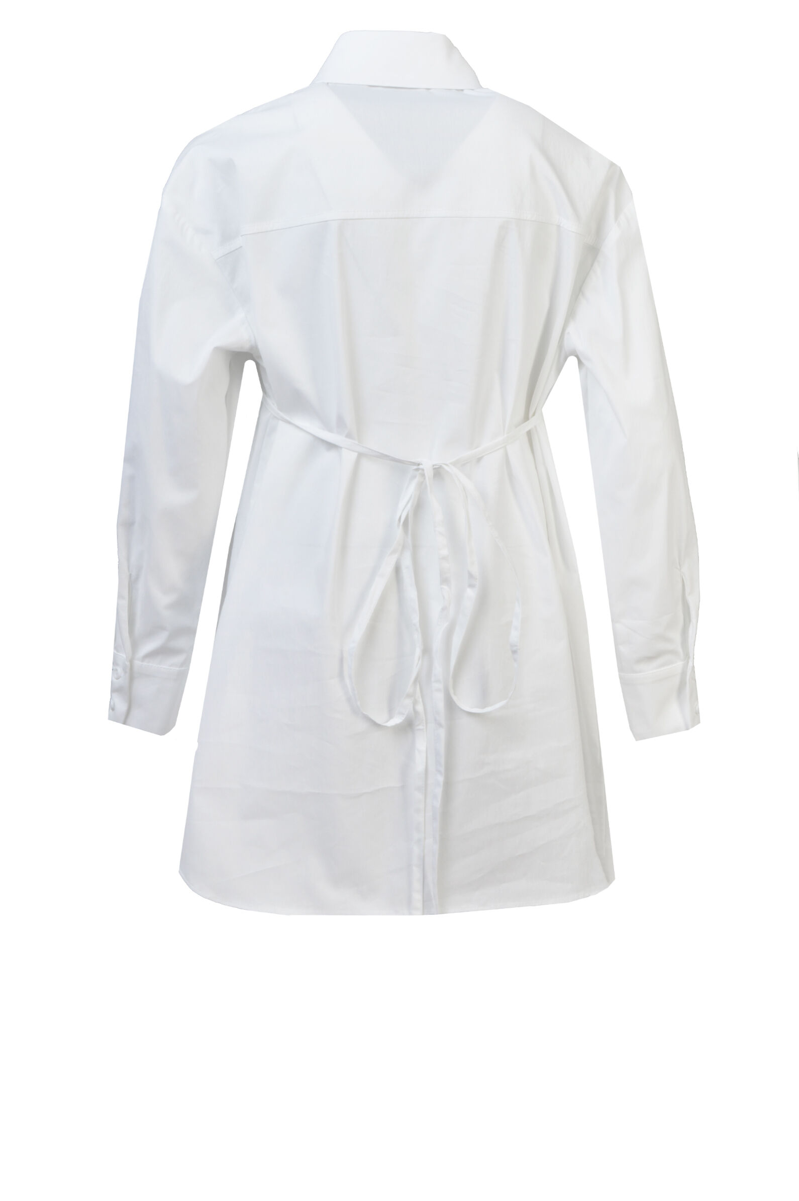 Рубашка дев. АРТ.Akira,бел,хл-полиэфир