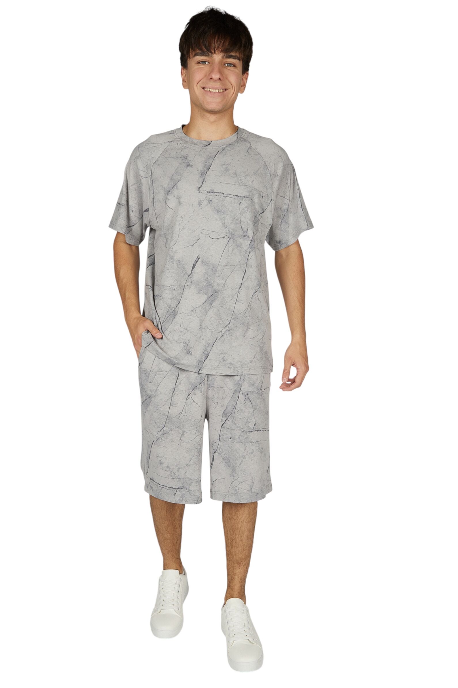 Шорты АРТ.B-TR36032,сер-чер,вис-эл