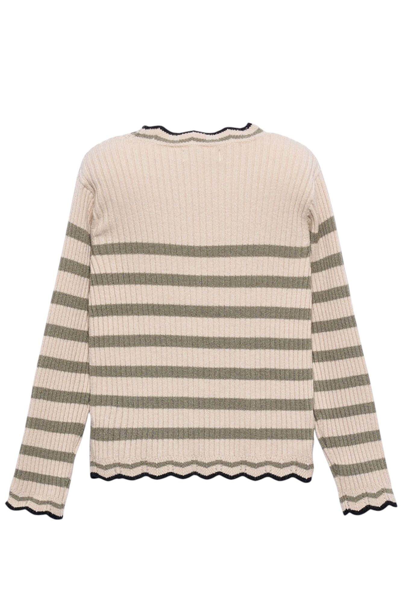 Свитер дев. АРТ.5837,беж-зел,вис-па-пэ