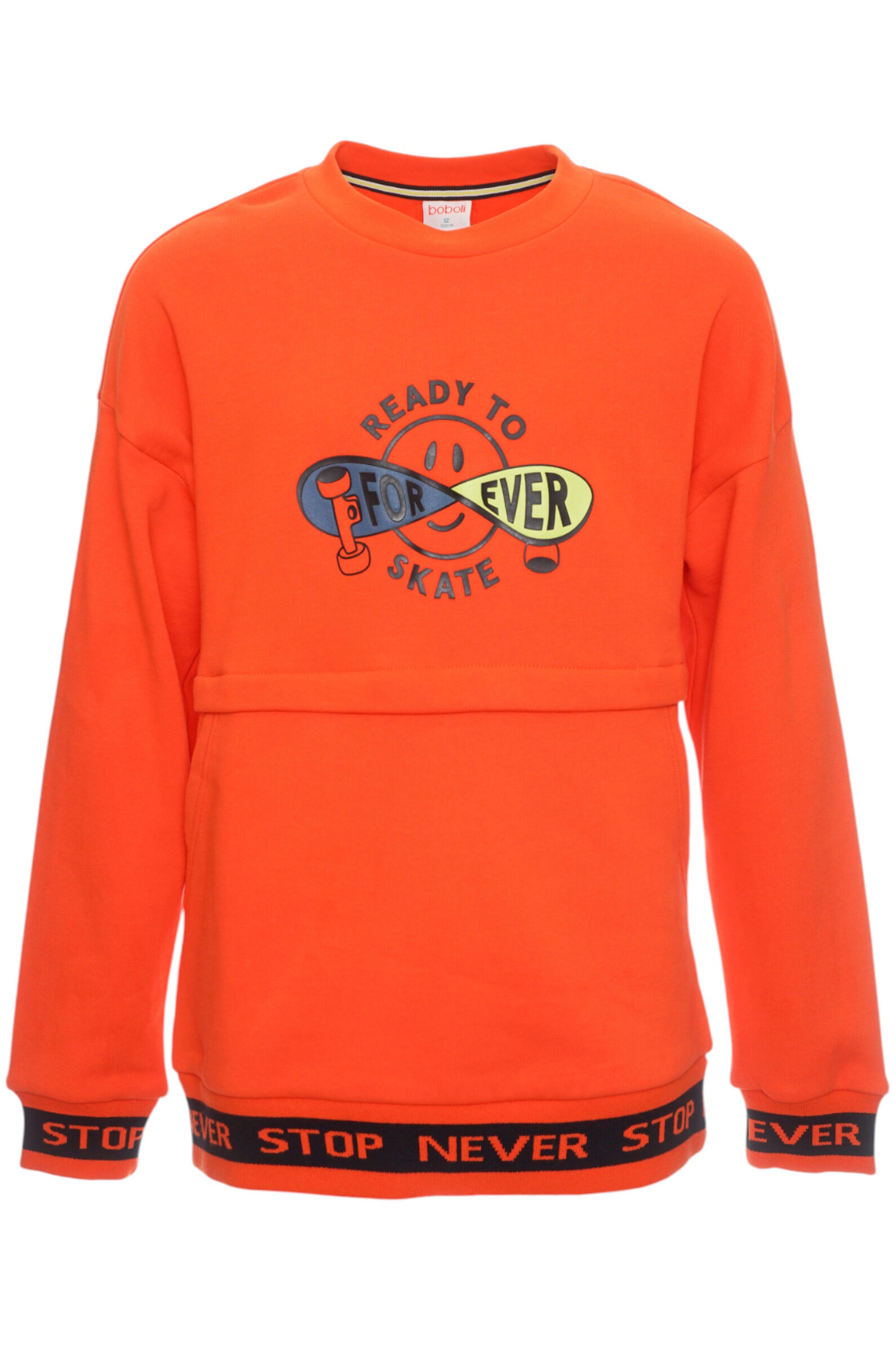 Свитшот мал. АРТ.519218,оранж,хл