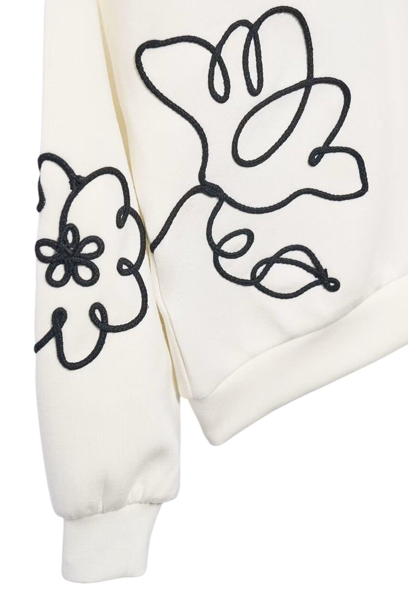 Свитшот дев. АРТ.5822,бел-чер,пэ-мод-эл