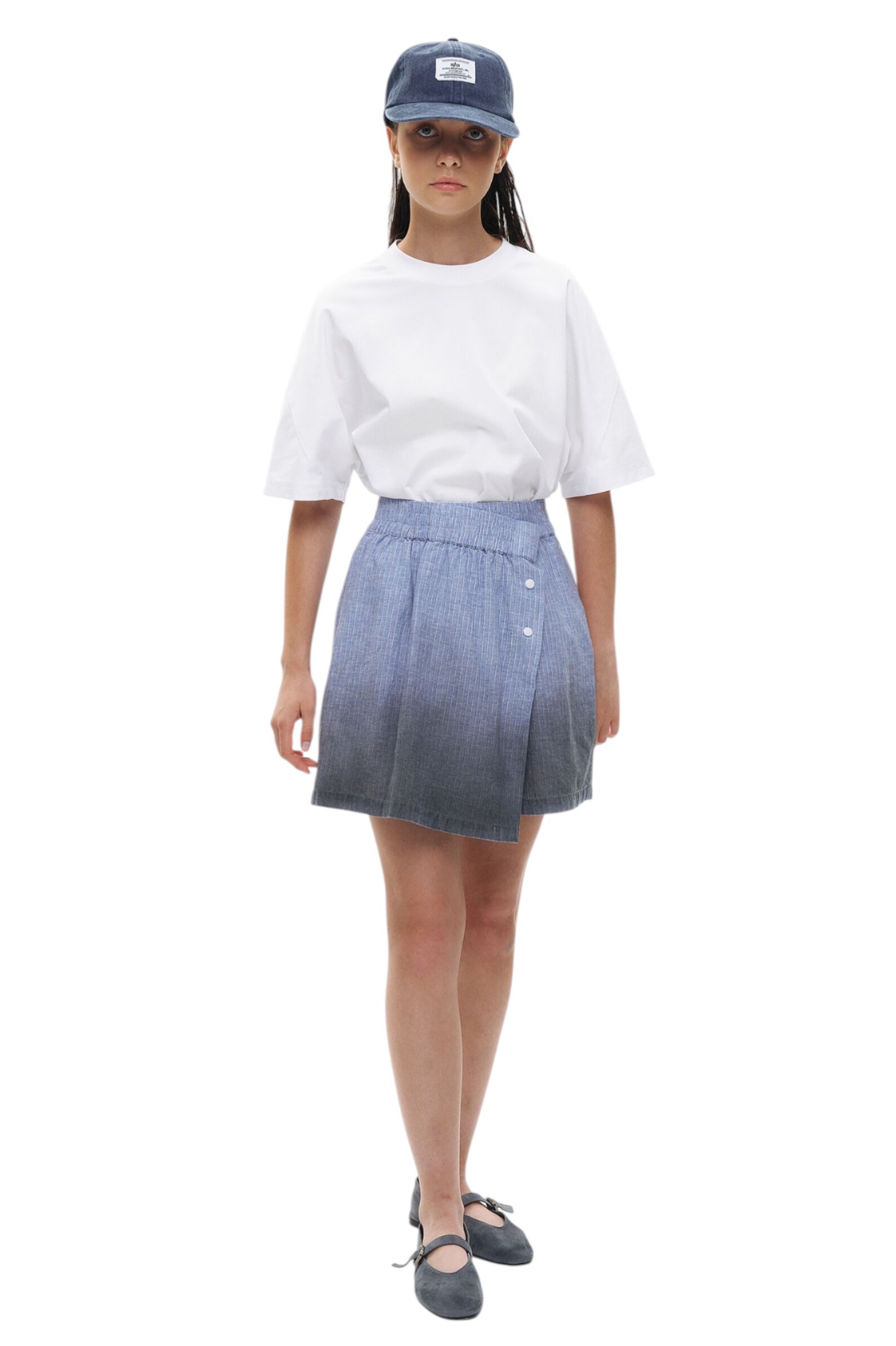 Юбка-шорты дев. АРТ.AA237345,гол,хл-пэ