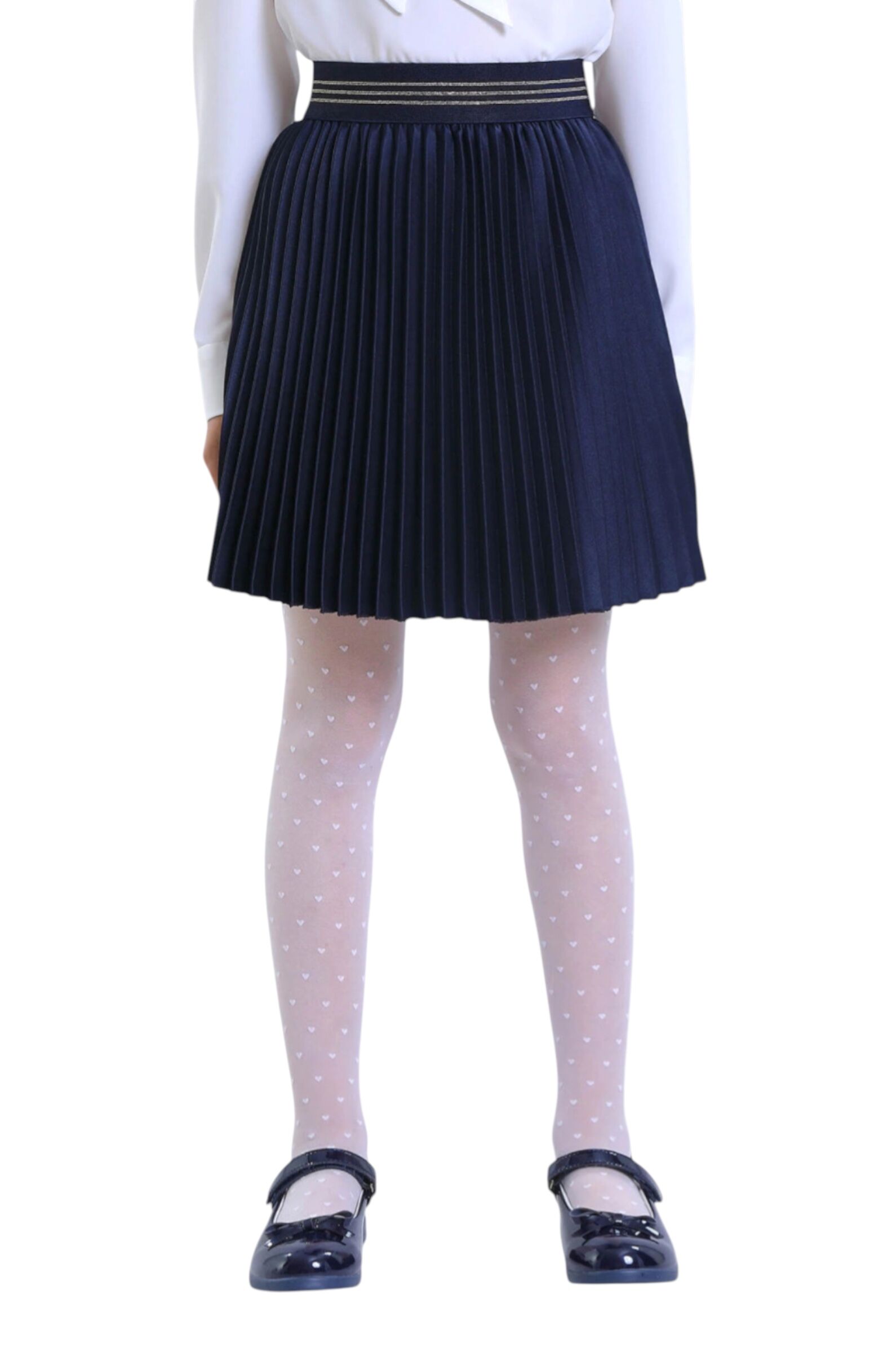 Юбка дев. АРТ.2020-525-ВПА,син,пэ-эл/вис-пэ